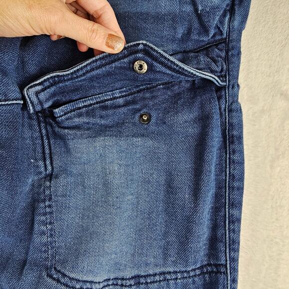 Zara Cargo Joggers MED Jeans Womens Baggy Elastic Waist Pull On 25.5 inch Inseam - Picture 8 of 16